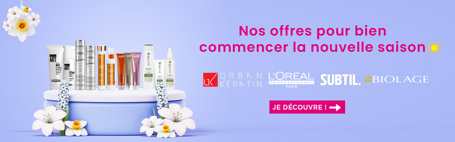 Profitez de nos offres expulsives avec des cadeaux offert pour l'achat de produit L'Oréal, subtil, Makadamia ou encore Biolage